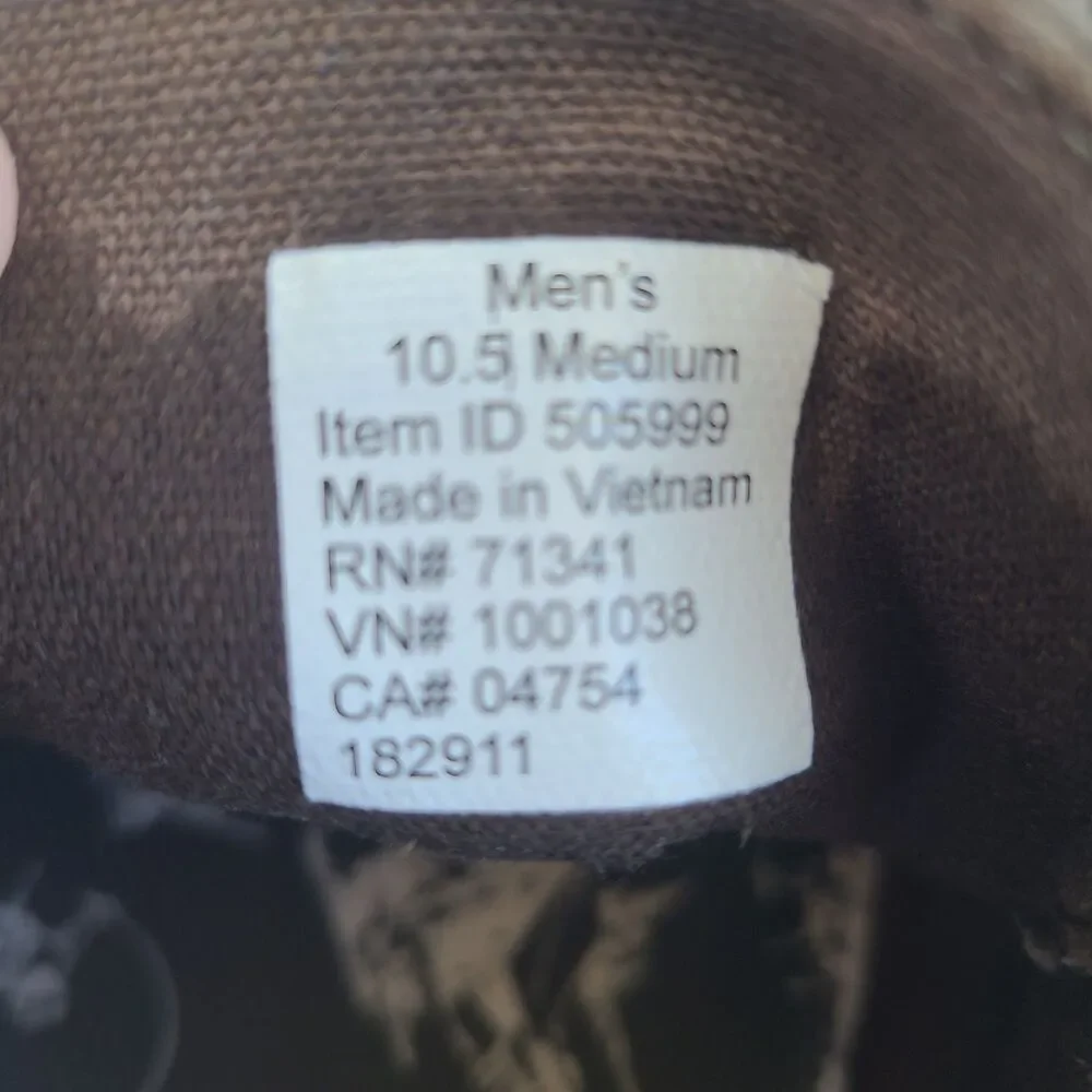 LL Bean Campside 2-Eye Brown Canvas Boat Shoe Loafers 505999 Mens 10.5M Casual